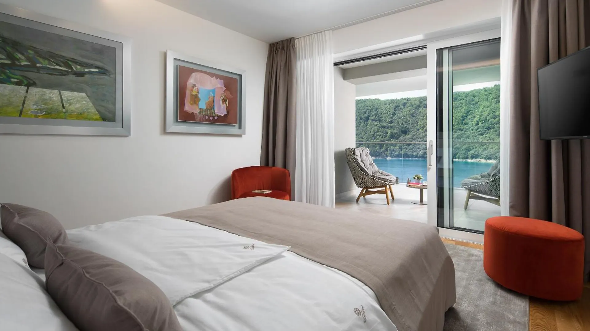 Villa Vlastelini II Near Labin - Rabac With Sea View, Beachfront And Wellness Sveta Marina Chorvatsko